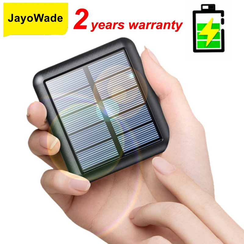 Portable Charger 20000Mah - JayoWade Mini Solar Power Bank 20000mAh