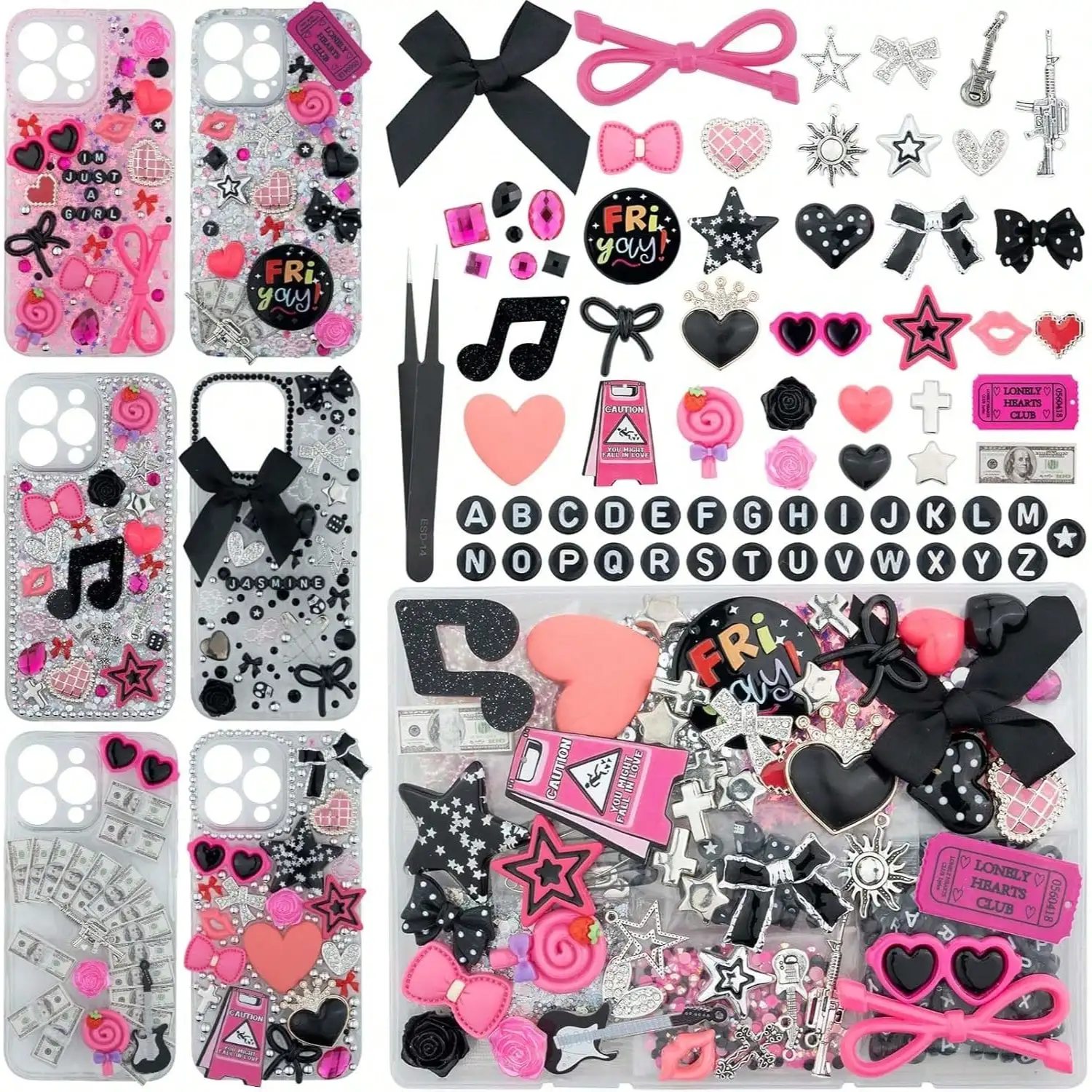 Phone Accessories Beads - 1050 Pcs Junk Phone Case Charms