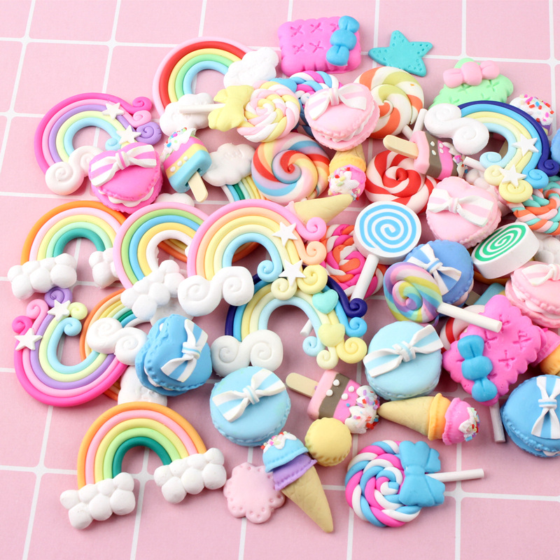 Phone Accessories Europe - 20/30Pcs Mix Candy Lollipop Polymer Clay