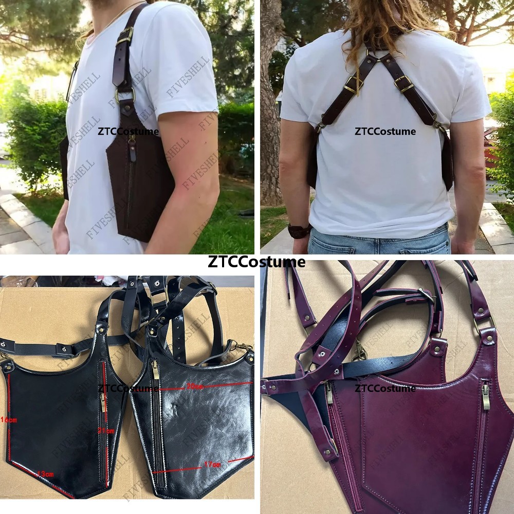 Phone Accessories Europe - Steampunk Medieval Leather Shoulder Bag Vintage