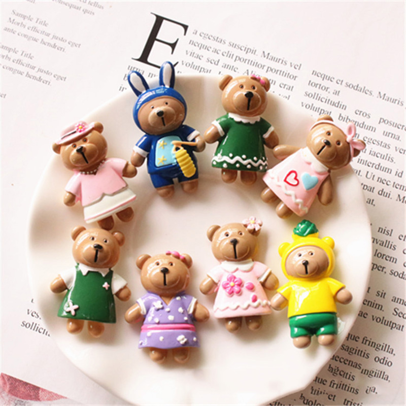 Phone Accessories Europe - 26*37mm Resin Christmas Cute Bear Decoration