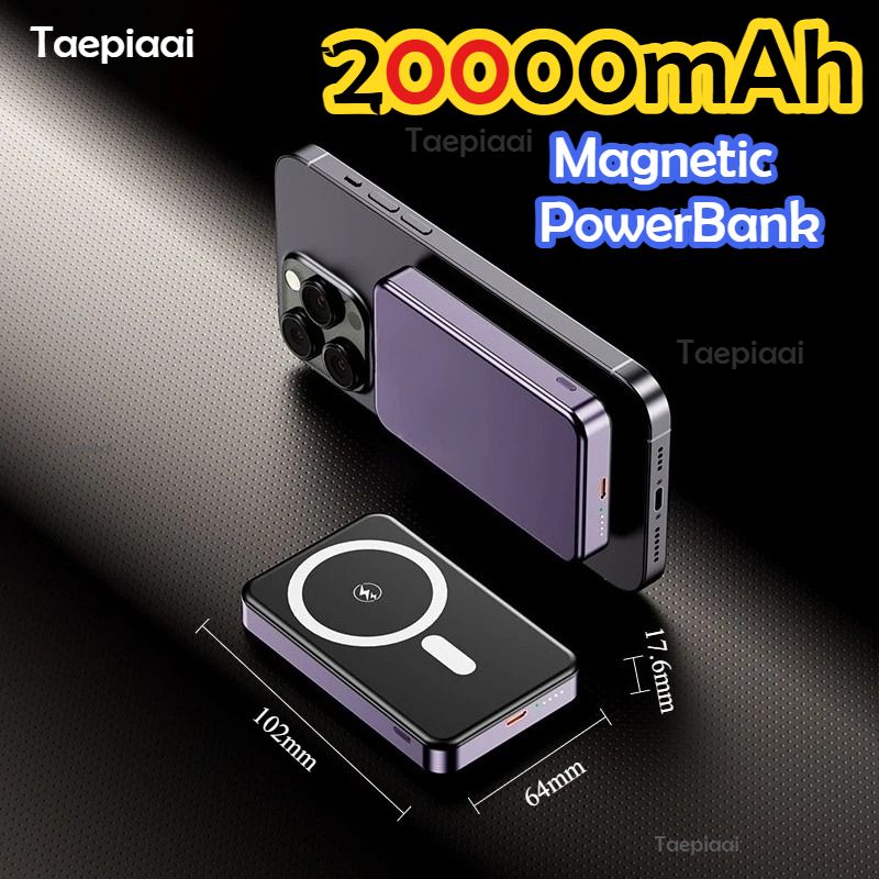 Portable Charger 20000Mah - Taepiaai 20000mAh Magnetic PowerBank PD22.5W Fast