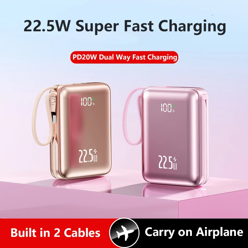 Portable Charger 20000Mah - 20000mAh Mini Power Bank External Battery