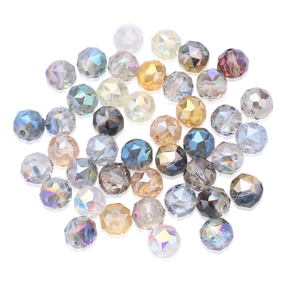 30Pcs Round Ball Cut 10mm Face - огляд і ціна Phone Accessories Beads
