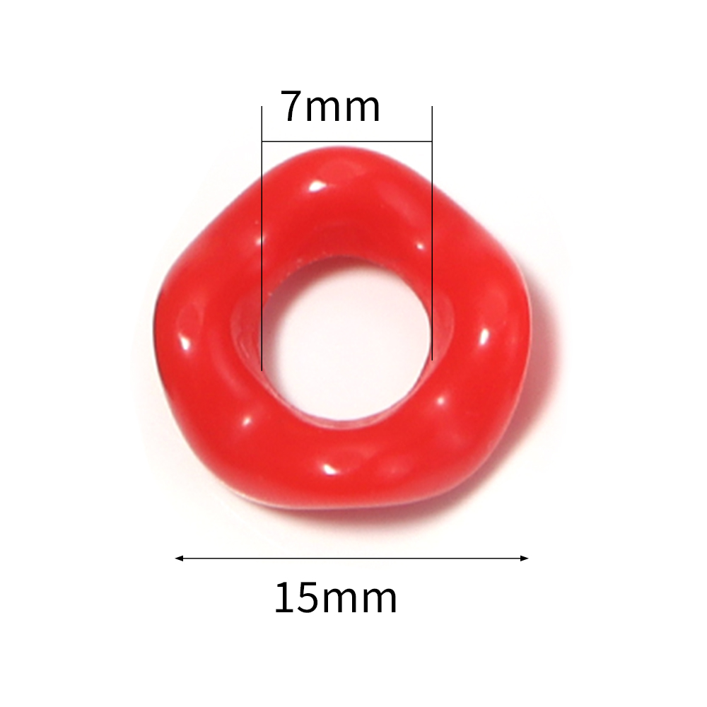 100pcs/lot Colorful Wave Ring  - огляд і ціна Phone Accessories Beads