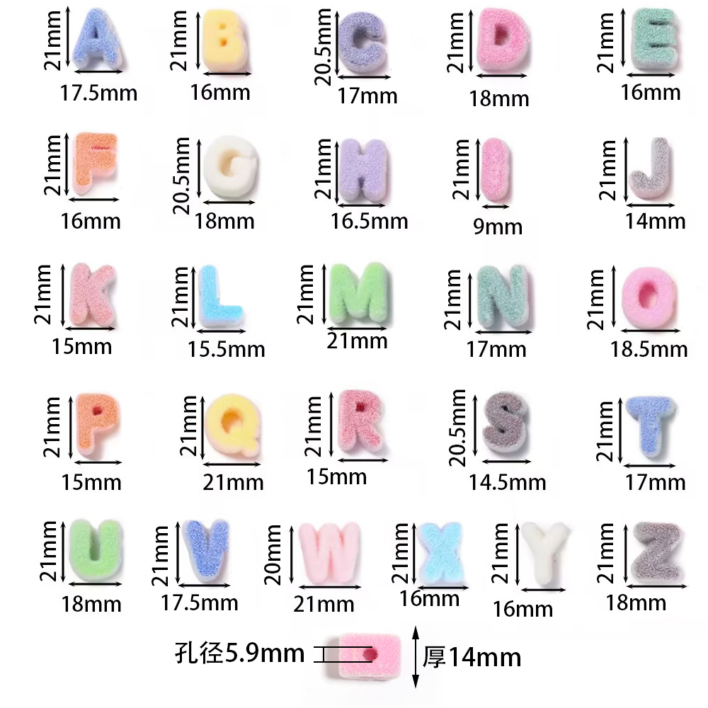 6pcs Random Mixed Color Flocke - огляд і ціна Phone Accessories Beads