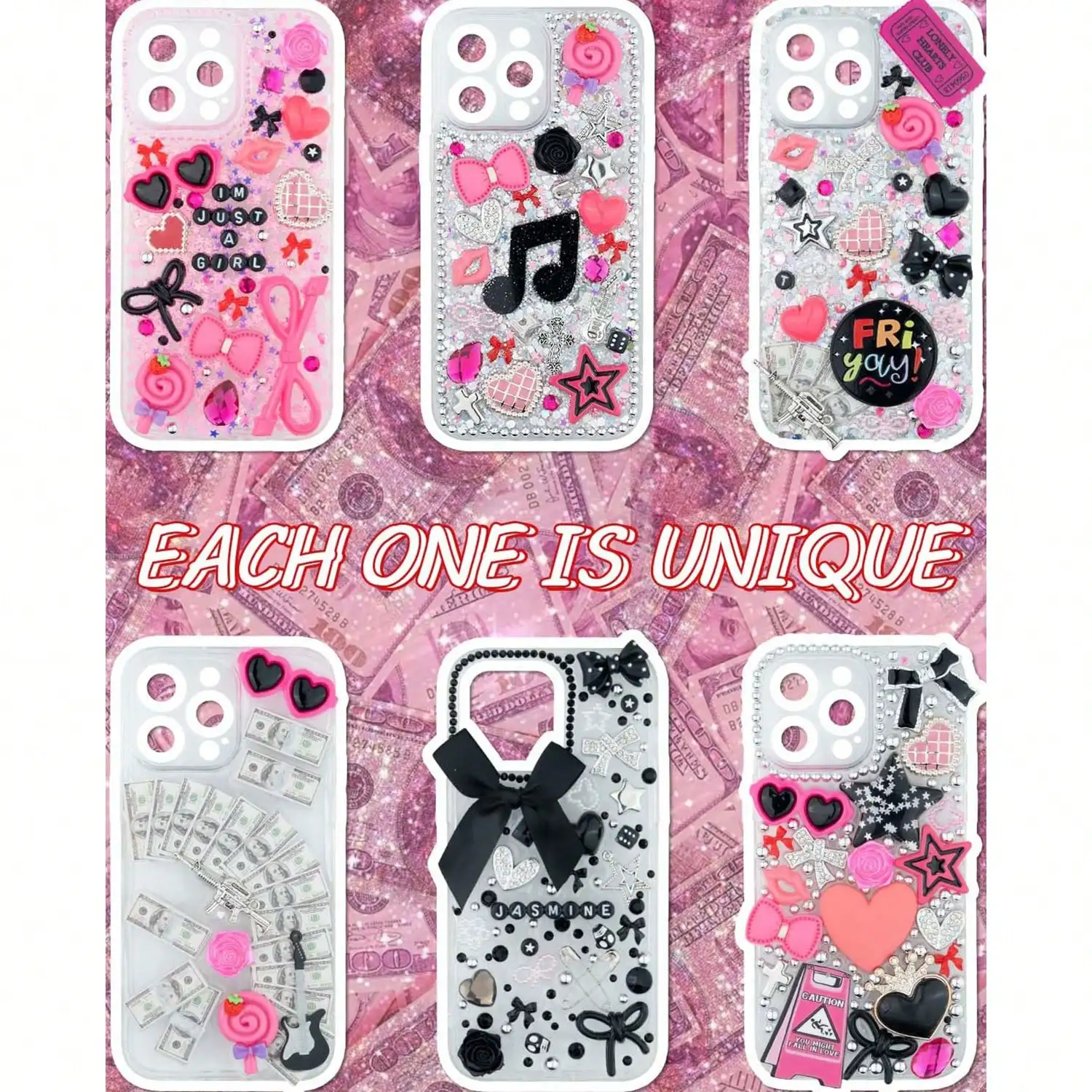 1050 Pcs Junk Phone Case Charm - огляд і ціна Phone Accessories Beads