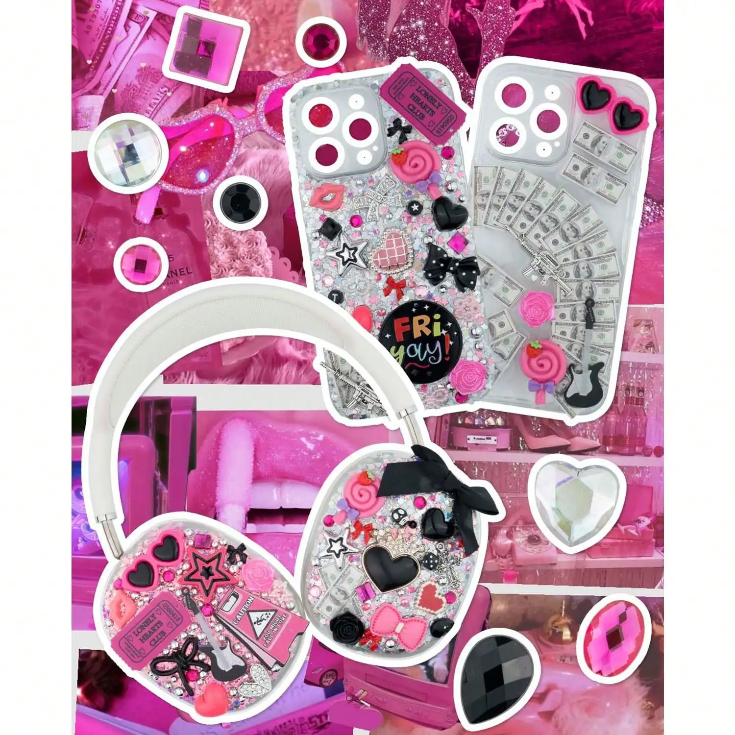 1050 Pcs Junk Phone Case Charm - огляд і ціна Phone Accessories Beads