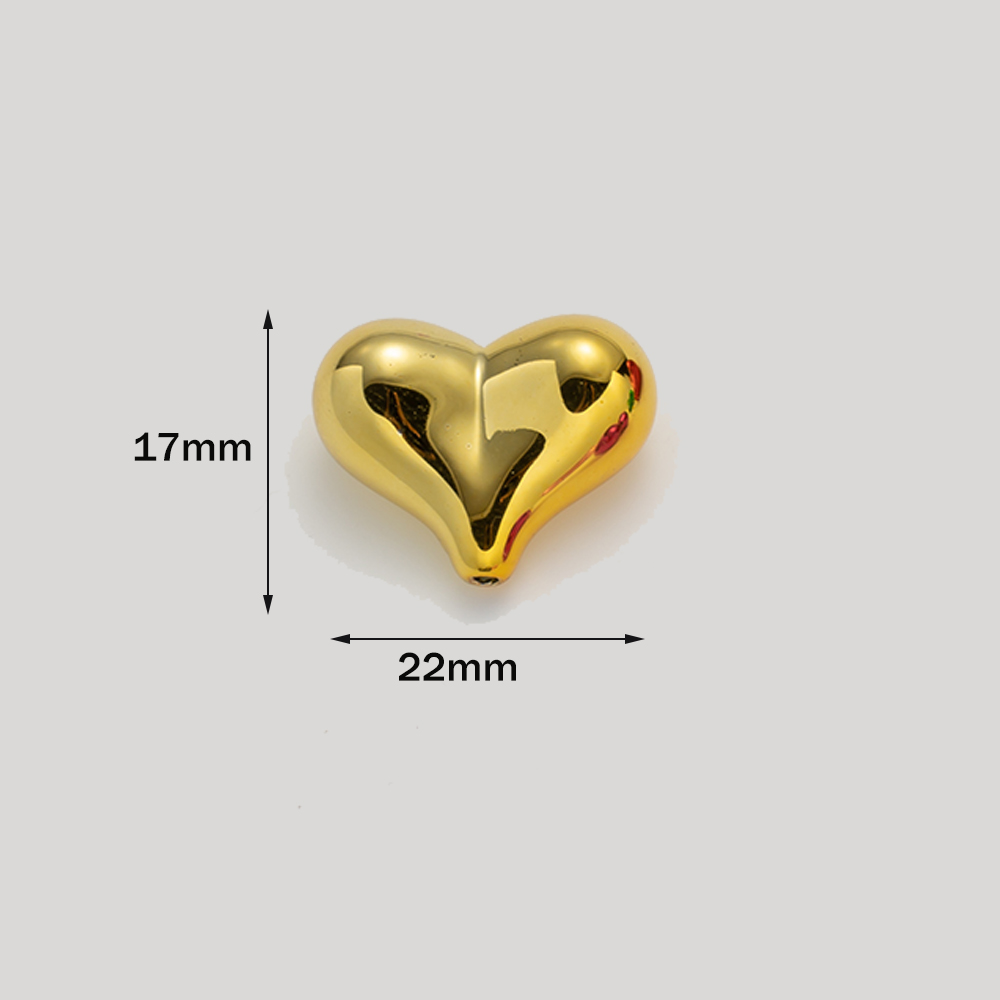 10pcs Colorful Acrylic Heart L - огляд і ціна Phone Accessories Beads