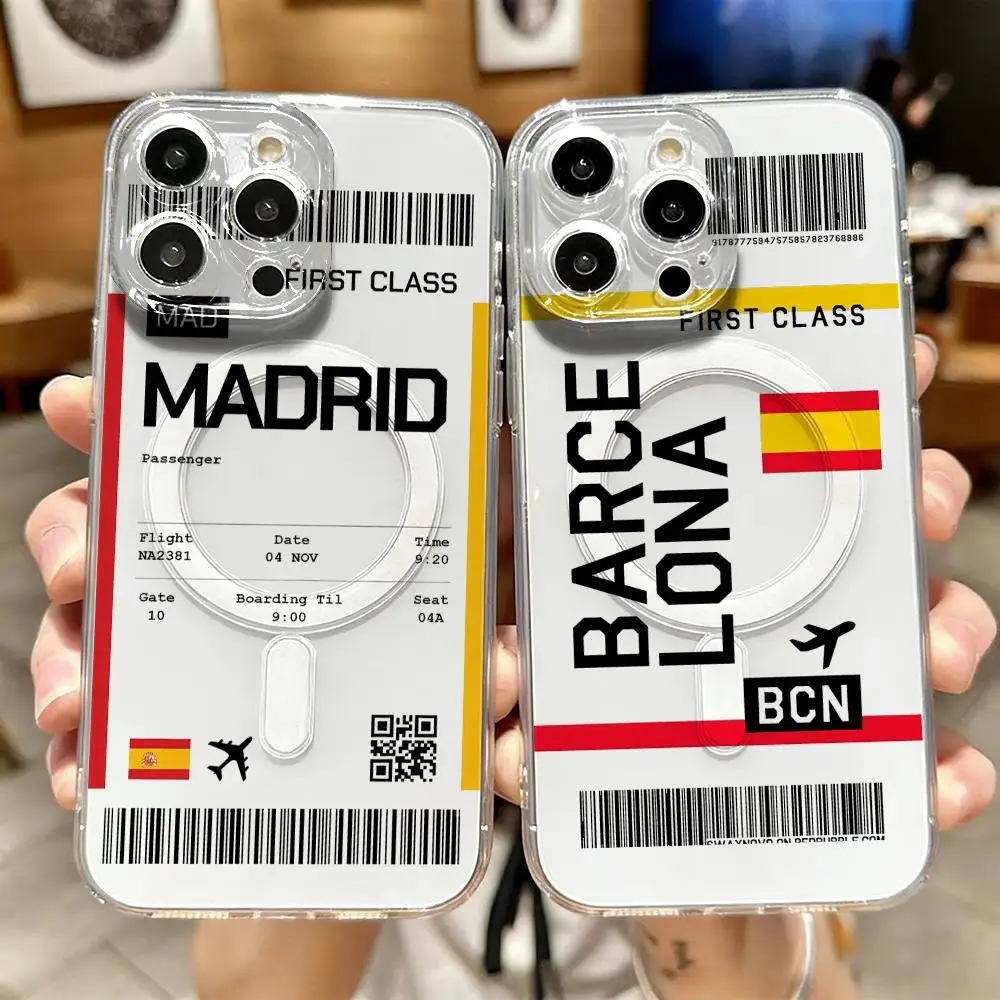 Travel Plane Ticket Spain Phon - огляд і ціна Phone Accessories Magnetic