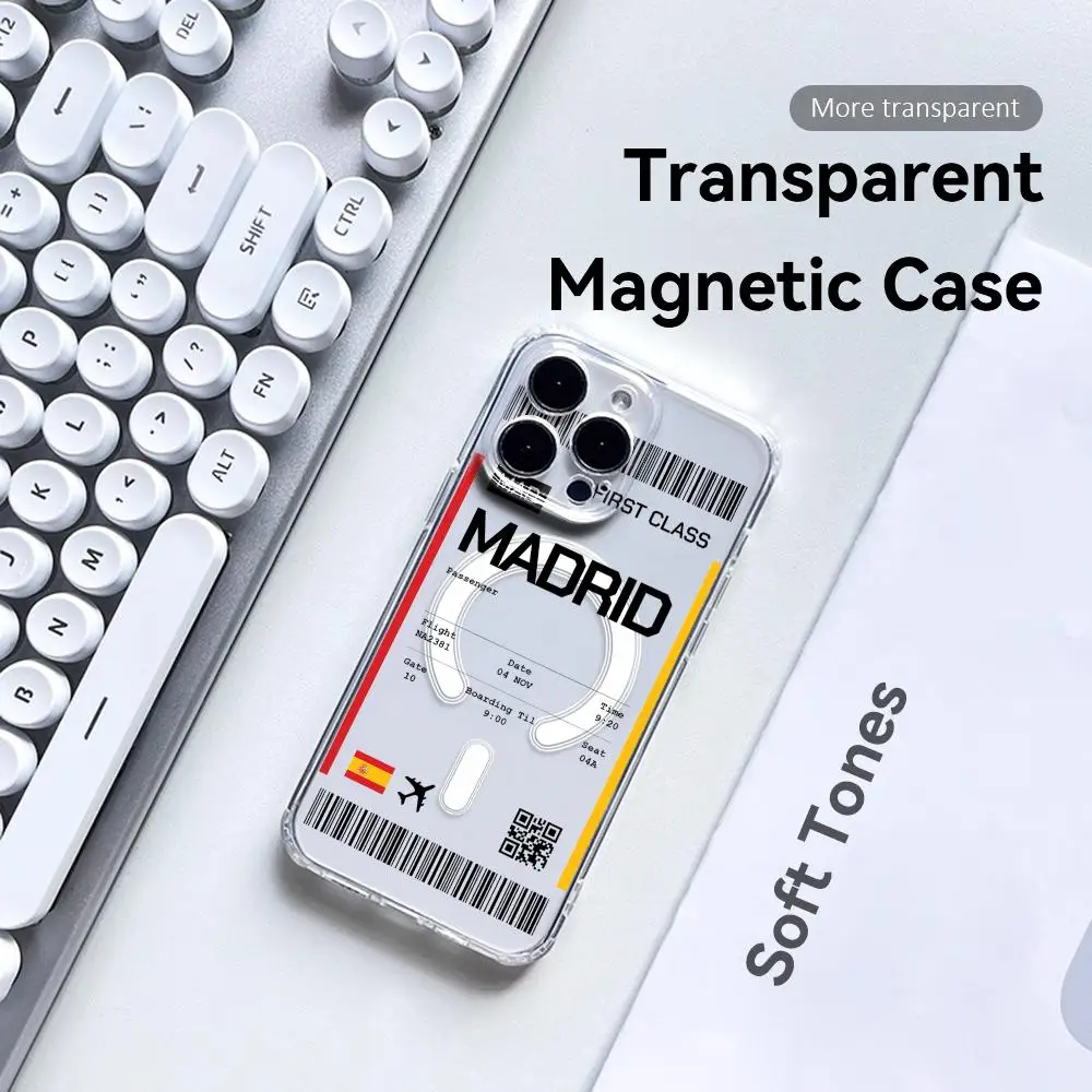 Travel Plane Ticket Spain Phon - огляд і ціна Phone Accessories Magnetic