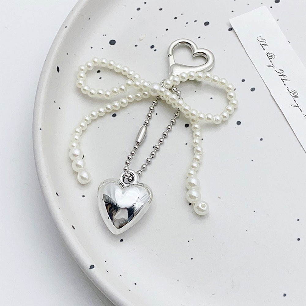 Korean Cute Bow Pearl Phone Pe - огляд і ціна Phone Accessories Beads